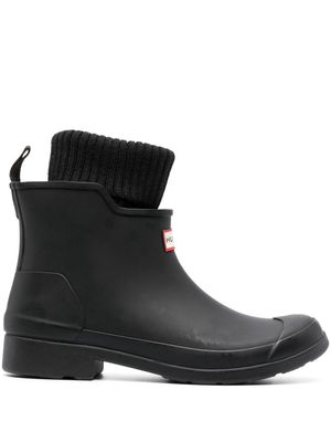 Hunter sock-style Chelsea rain boots - Black