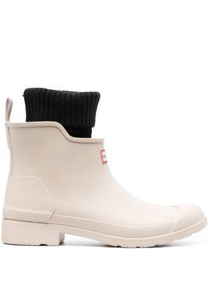 Hunter sock-style Chelsea rain boots - Neutrals