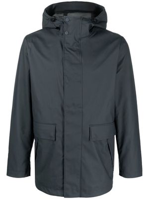 Hunter waterproof mesh-lining rain jacket - Blue