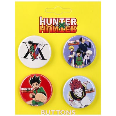 Hunter × Hunter Set of Four 1.25"  Buttons