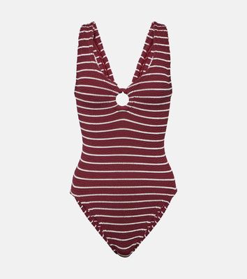 Hunza G Celine striped swimsuit