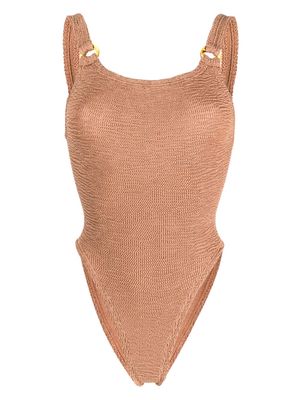 Hunza G Domino swimsuit - Brown