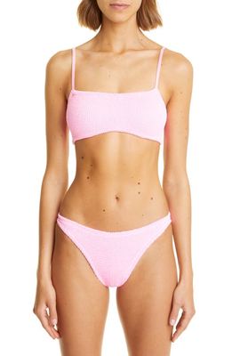 Hunza G Gigi Two-Piece Bikini Swimsuit in Bubblegum