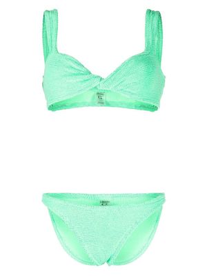 Hunza G Juno crinkle bikini - Green