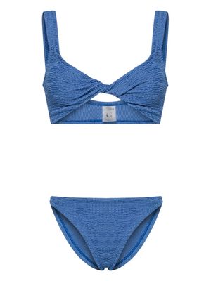 Hunza G Juno crinkled bikini set - Blue