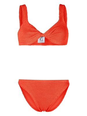 Hunza G Juno shirred bikini - Orange