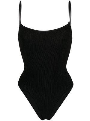 Hunza G Pamela crinkle-effect swimsuit - Black