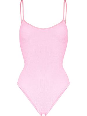 Hunza G Pamela crinkle swimsuit - Pink