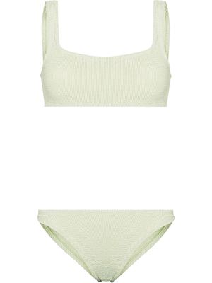 Hunza G Xandra crinkle bikini set - Green