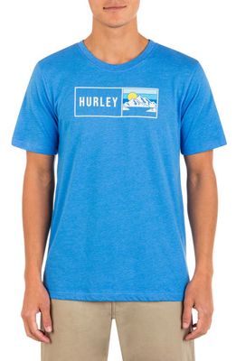 Hurley Everyday Mountaineer Graphic Tee in Indo Blue 