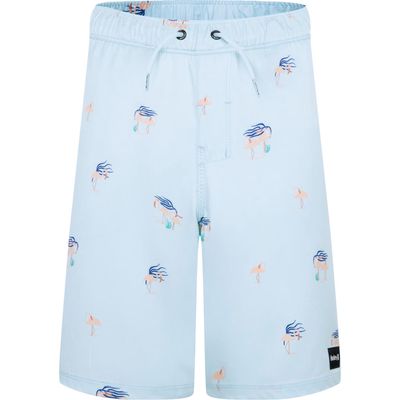 Hurley Kids' Flamingo Swim Trunks in Sea Haze 