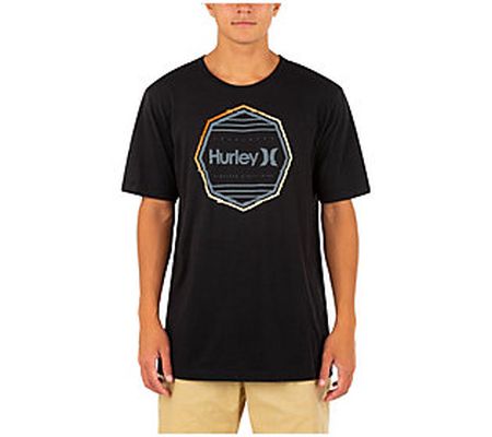 Hurley Men's Everyday Washed Corp Glitch Short Sleeve T-Shirt