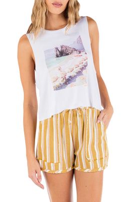 Hurley On Holiday Dany Graphic Tank in White