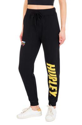 Hurley Racing Cotton Blend Joggers in Black