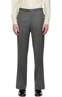 Husbands SSENSE Exclusive Gray Wool Trousers