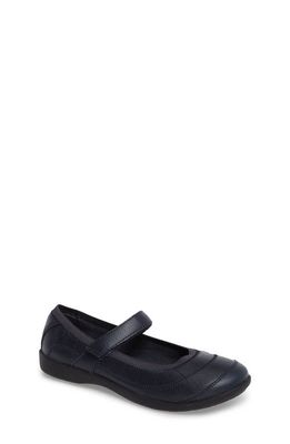 Hush Puppies Reese Mary Jane Flat in Navy Leather