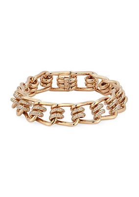Huxley 18K Rose Gold & 0.73 TCW Diamond Coil Link Bracelet