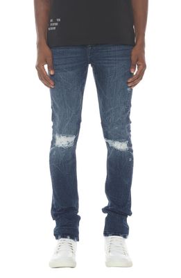 HVMAN Strat Distressed Super Skinny Jeans in Sterling