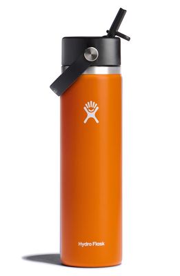 Hydro Flask 24-Ounce Wide Mouth Water Bottle with Straw Lid in Mesa