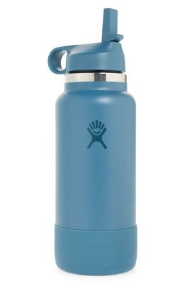 Hydro Flask 32-Ounce Wide Mouth Bottle with Straw Lid & Boot in Basin