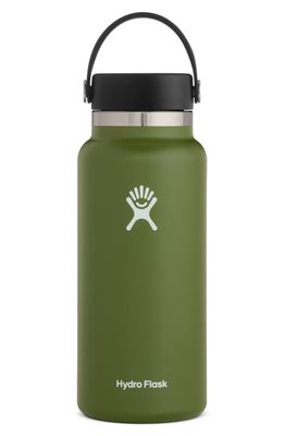 Hydro Flask 32-Ounce Wide Mouth Cap Water Bottle in Olive
