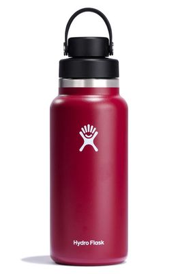 Hydro Flask 32-Ounce Wide Mouth Water Bottle with Flex Chug Cap in Berry