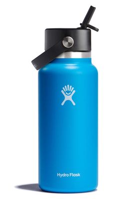 Hydro Flask 32-Ounce Wide Mouth Water Bottle with Straw Lid in Pacific