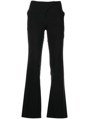 Hyein Seo high-waisted flared trousers - Black