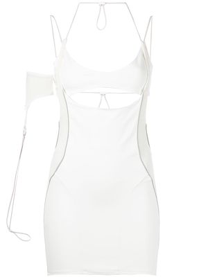 Hyein Seo layered cut-out mini dress - White