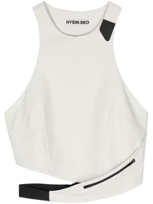 Hyein Seo strap-detail halterneck tank top - Neutrals