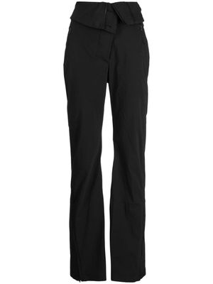 Hyein Seo zip-up high-waisted trousers - Black