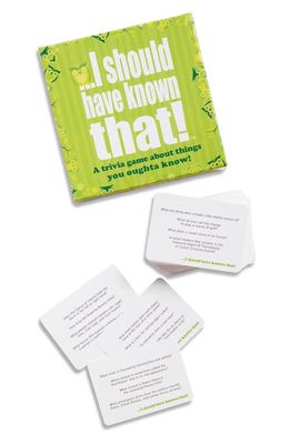 HYGGE GAMES I Should Have Known That Party Trivia Card Game in Green