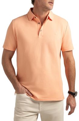 Hypernatural El Capitán Classic Fit Supima® Cotton Blend Piqué Golf Polo in Coral