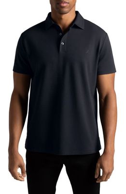Hypernatural El Capitan Classic Fit Supima® Cotton Blend Piqué Golf Polo in Magpie Black