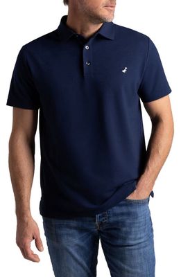 Hypernatural El Capitán Classic Fit Supima® Cotton Blend Piqué Golf Polo in Midnight Navy 