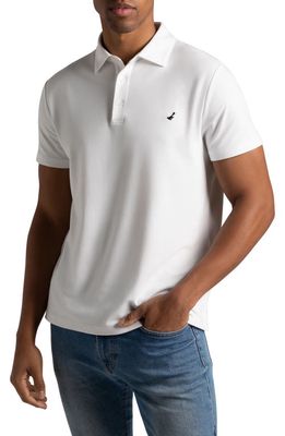 Hypernatural El Capitán Classic Fit Supima® Cotton Blend Piqué Golf Polo in White