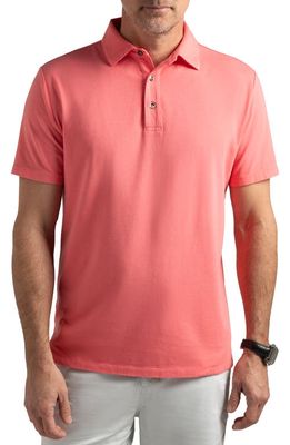 Hypernatural Pinehurst Classic Fit Cotton Blend Golf Polo in Cayenne 