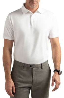 Hypernatural Pinehurst Classic Fit Cotton Blend Golf Polo in White 