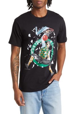HYPLAND NBA Boston Celtics Irish Dunk Cotton Graphic T-Shirt in Black