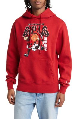 HYPLAND NBA Chicago Bulls Charge Graphic Hoodie in Vintage Red
