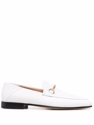 HYUSTO chain-link detail loafers - White