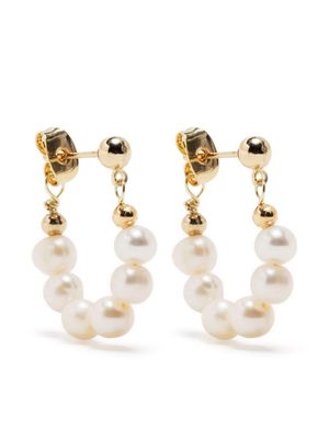 Hzmer Jewelry drop pearl earrings - Gold