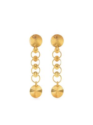 Hzmer Jewelry gold-plated drop earrings