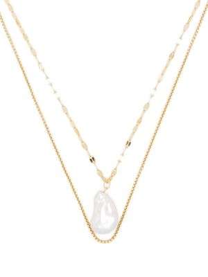 Hzmer Jewelry Ruhi layered pearl necklace - Gold