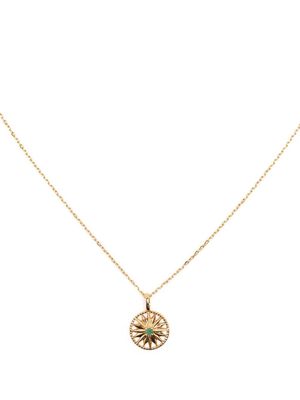Hzmer Jewelry The Enchanted emerald necklace - Gold