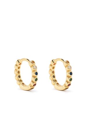 Hzmer Jewelry Zein gold-plated hoop earrings