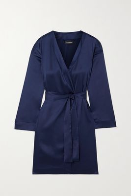 I.D. Sarrieri - Royal Jewel Stretch-silk Robe - Blue