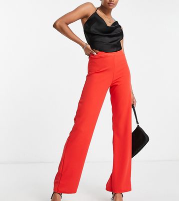 I Saw It First Petite tailored pants in tomato red-Orange