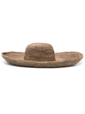 IBELIV Izy woven-raffia sun hat - Brown
