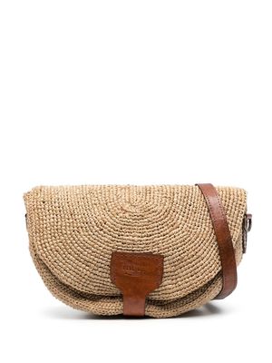 IBELIV Tiako logo-debossed crossbody bag - Neutrals